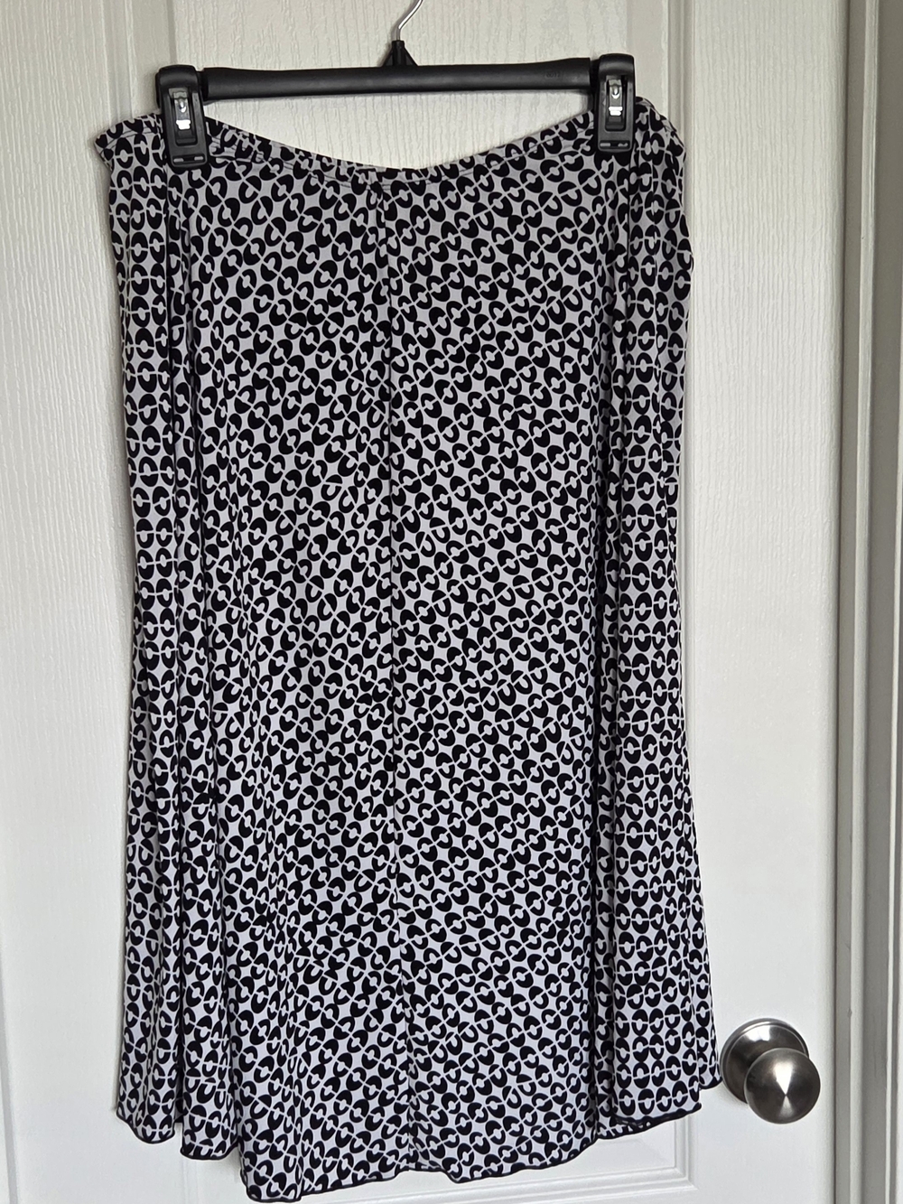 Cato Woman Black & White Patterned Skirt
